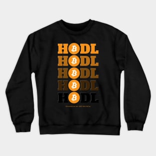 HODL 5 Stack Tower Bitcoin Logo Crewneck Sweatshirt